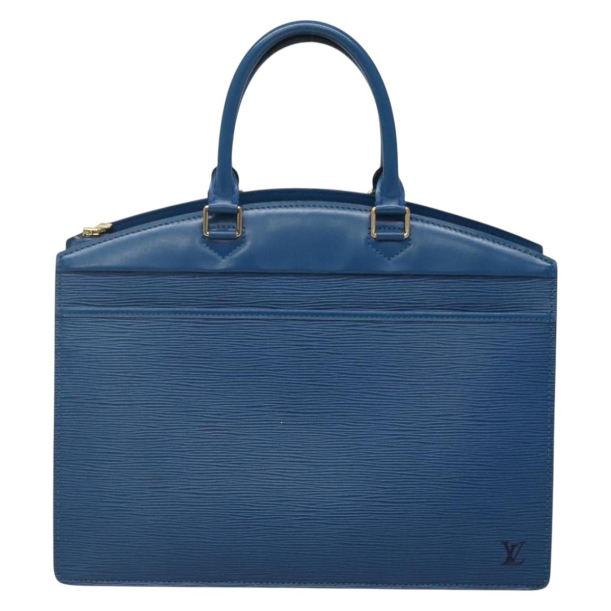 LOUIS VUITTON Epi Riviera Hand Bag Blue M48185 LV Auth ep10744