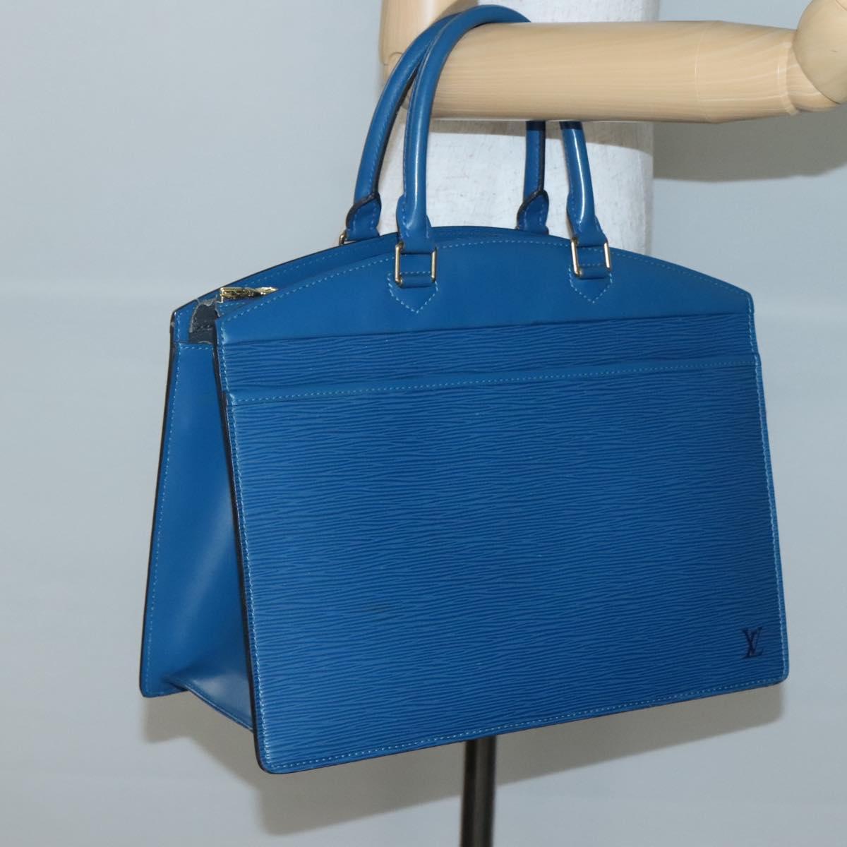 LOUIS VUITTON Epi Riviera Hand Bag Blue M48185 LV Auth ep10744