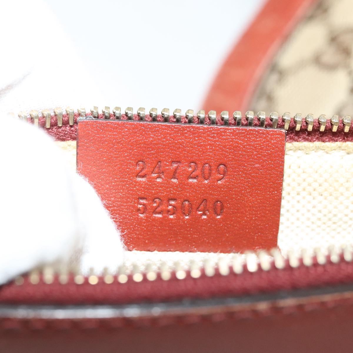 GUCCI GG Canvas Tote Bag Beige Gold 247209 Auth ep10749