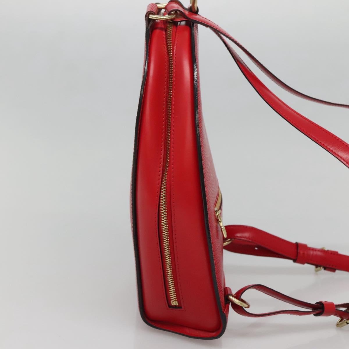 LOUIS VUITTON Epi Mabillon Backpack Castilian Red M52237 LV Auth ep10752