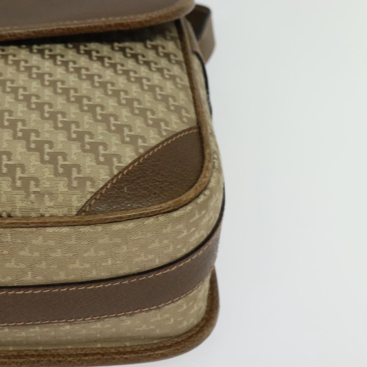 GUCCI Shoulder Bag Canvas Beige Gold 001 113 0613 Auth ep10753