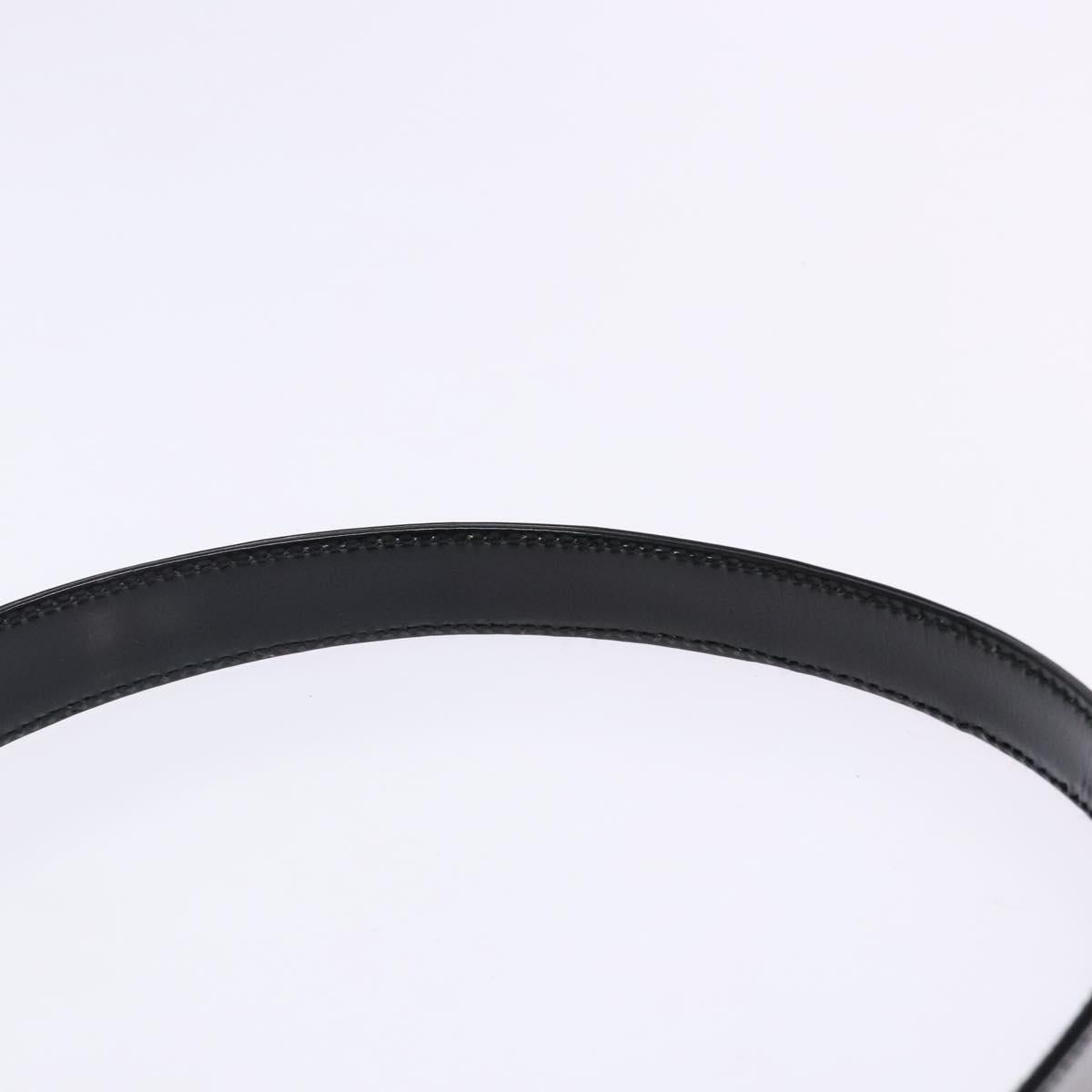GUCCI Shoulder Bag Patent leather Black Silver 007 2046 0250 Auth ep10775