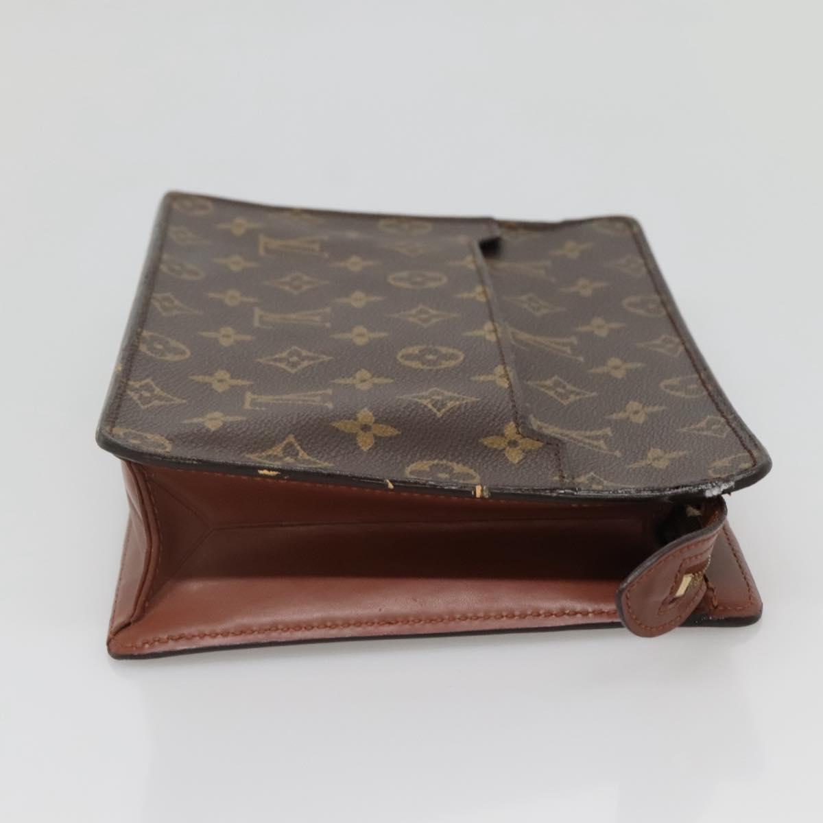 LOUIS VUITTON Monogram Pochette Homme Clutch Bag M51795 LV Auth ep10785