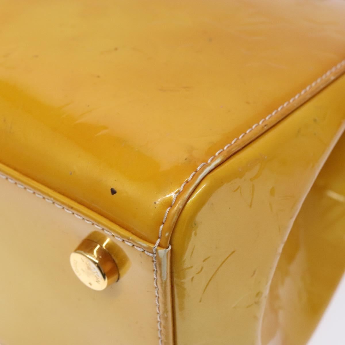 LOUIS VUITTON Monogram Vernis Blair MM Bag 2way Beige Poodle M91755 Auth ep10787