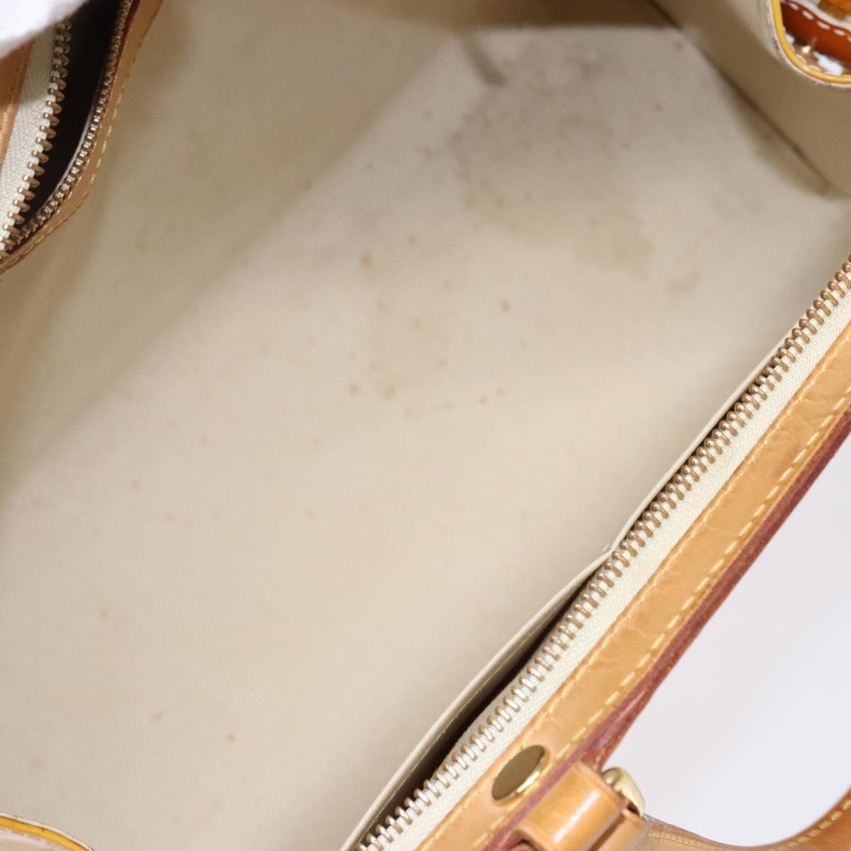 LOUIS VUITTON Monogram Vernis Blair MM Bag 2way Beige Poodle M91755 Auth ep10787