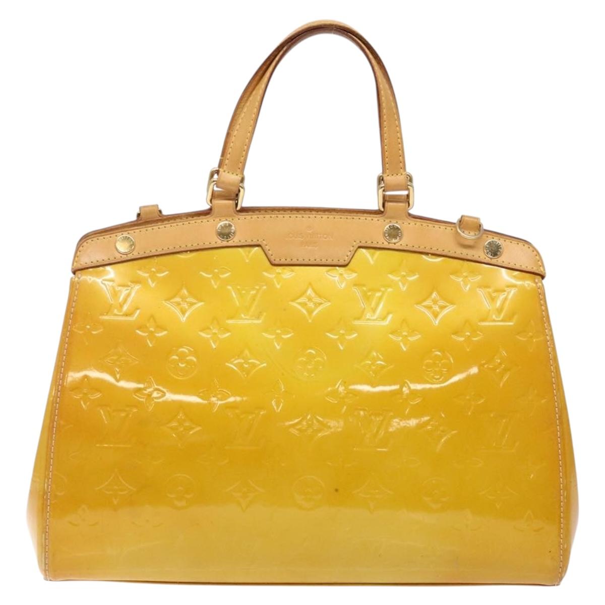 LOUIS VUITTON Monogram Vernis Blair MM Bag 2way Beige Poodle M91755 Auth ep10787