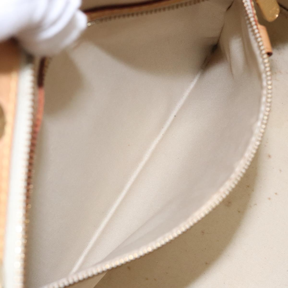 LOUIS VUITTON Monogram Vernis Blair MM Bag 2way Beige Poodle M91755 Auth ep10787