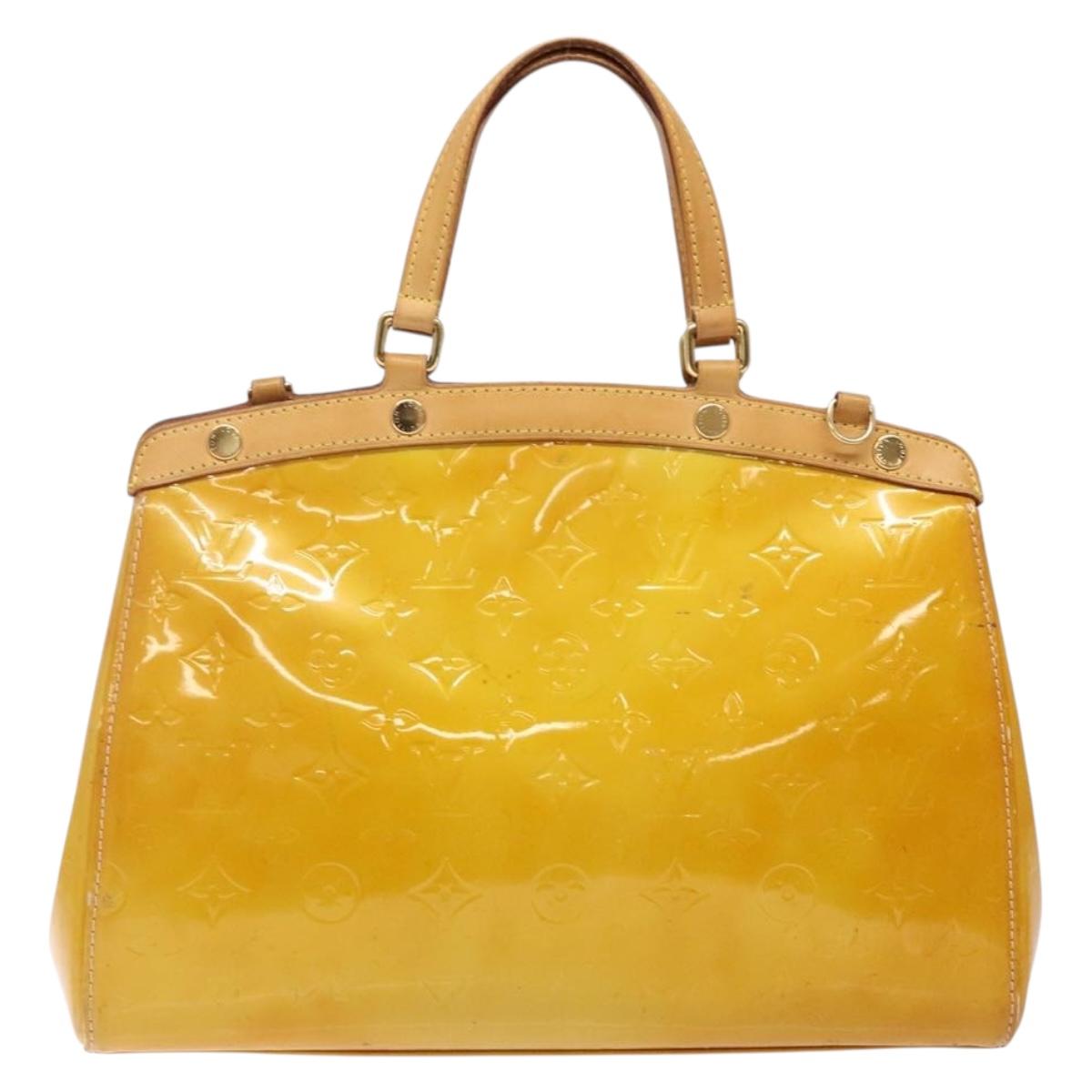 LOUIS VUITTON Monogram Vernis Blair MM Bag 2way Beige Poodle M91755 Auth ep10787