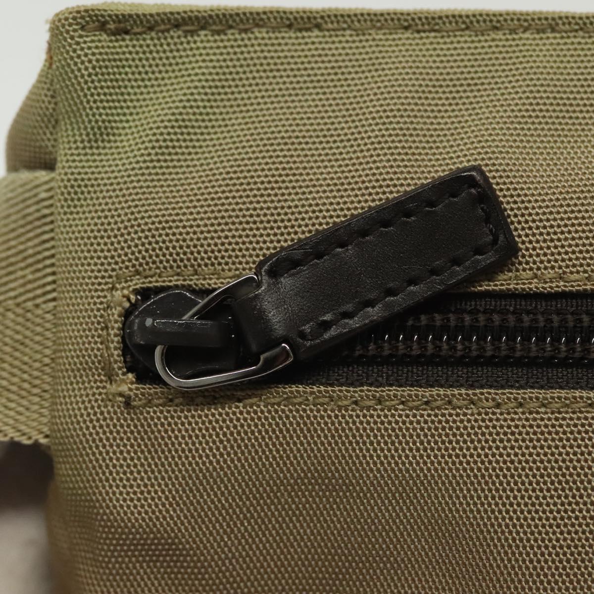 GUCCI Waist bag Canvas Beige Silver 28566 Auth ep10792