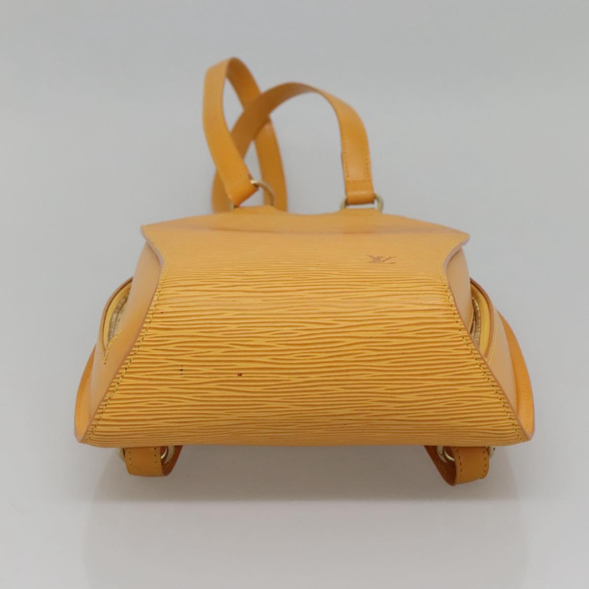LOUIS VUITTON Epi Mabillon Backpack Yellow M52239 LV Auth ep10799