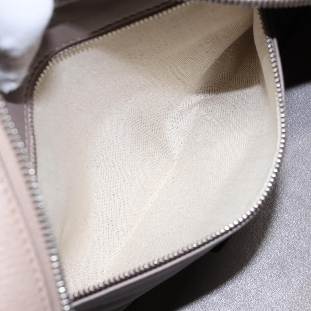 LOEWE Anagram Americana 28 Hand Bag Leather Gray Silver Auth ep10807