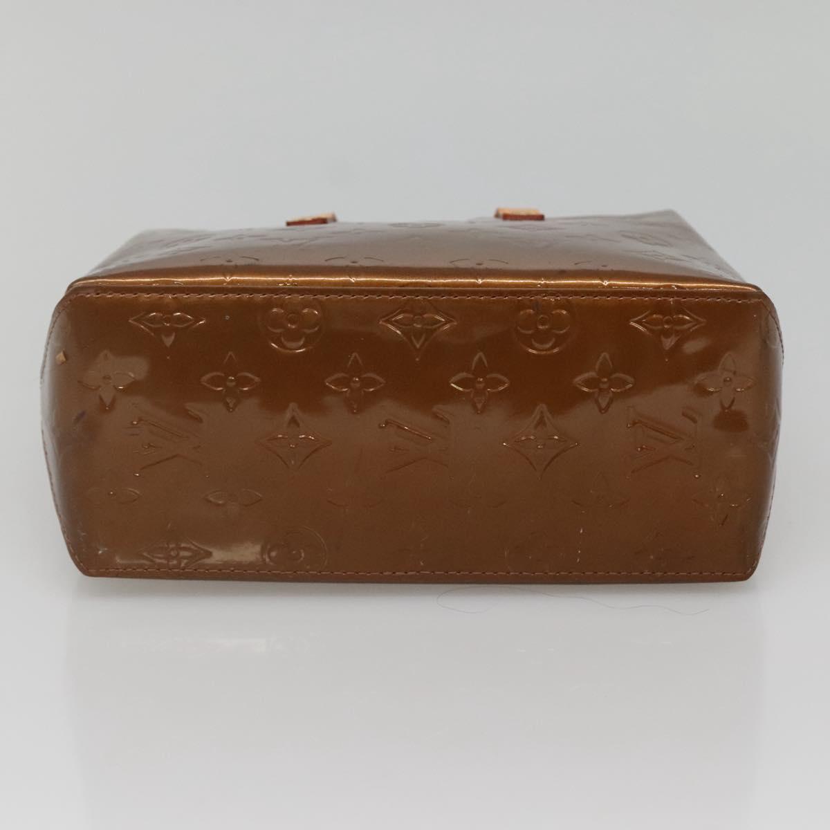 LOUIS VUITTON Monogram Vernis Reade PM Hand Bag Bronze M91146 LV Auth ep10810