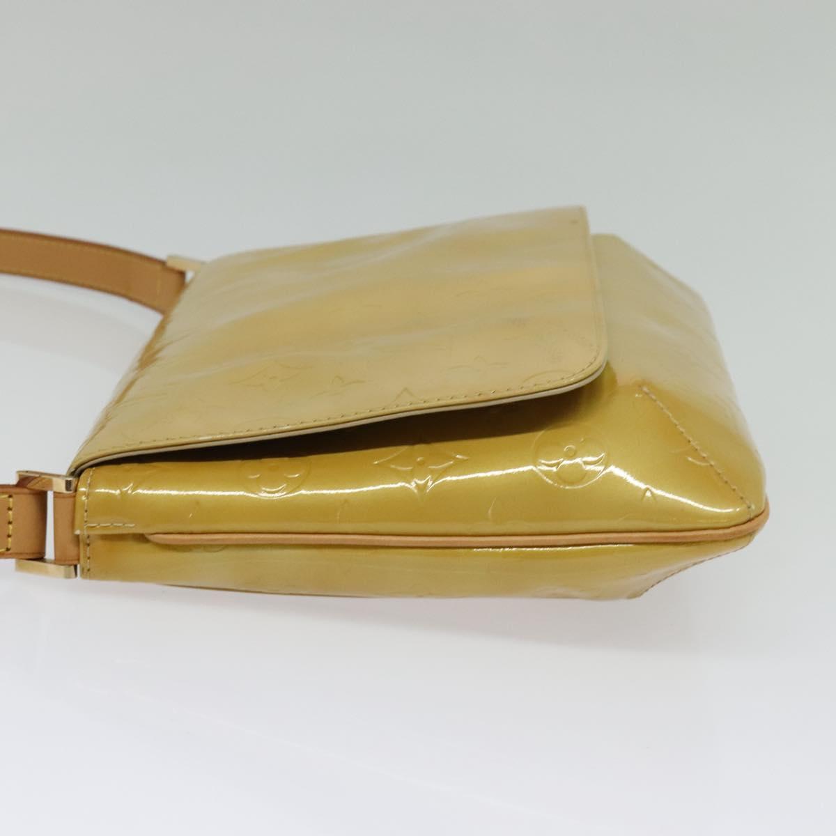 LOUIS VUITTON Monogram Vernis Thompson Street Bag Beige M91301 LV Auth ep10811
