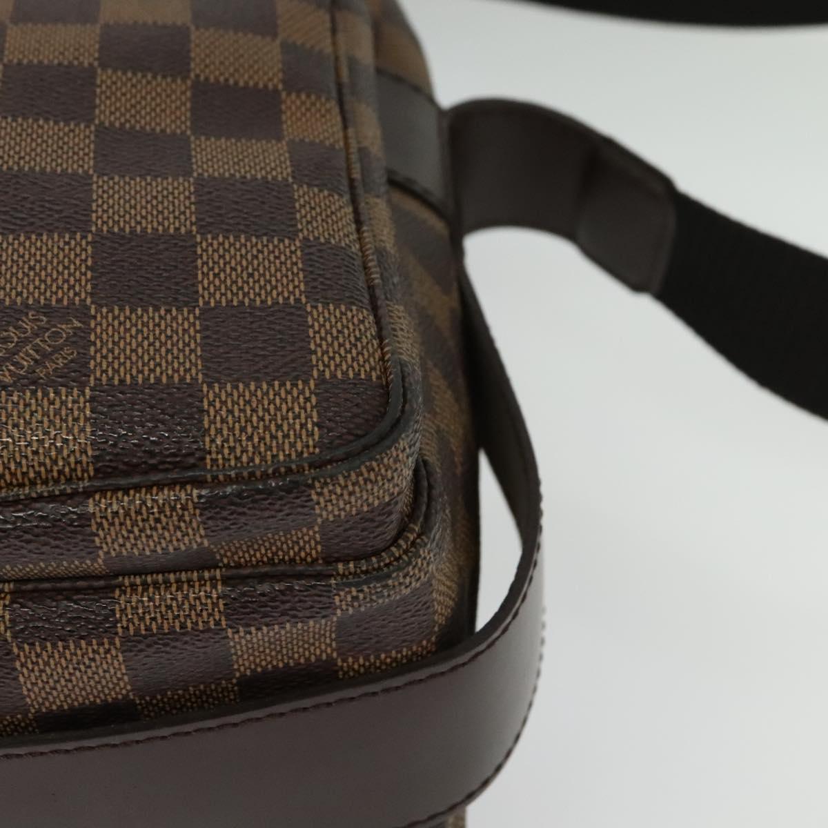 LOUIS VUITTON Damier Ebene Naviglio Shoulder Bag N45255 LV Auth ep10813