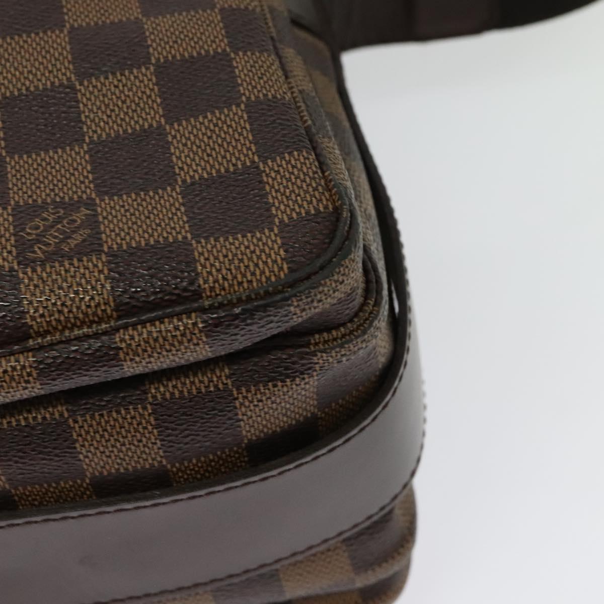 LOUIS VUITTON Damier Ebene Naviglio Shoulder Bag N45255 LV Auth ep10813