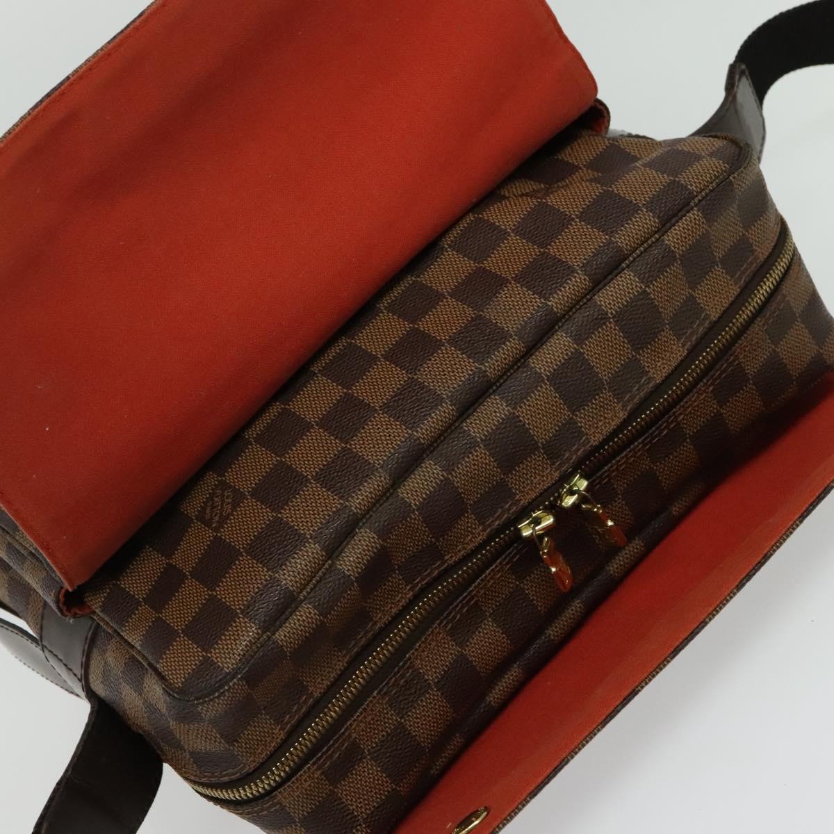 LOUIS VUITTON Damier Ebene Naviglio Shoulder Bag N45255 LV Auth ep10813