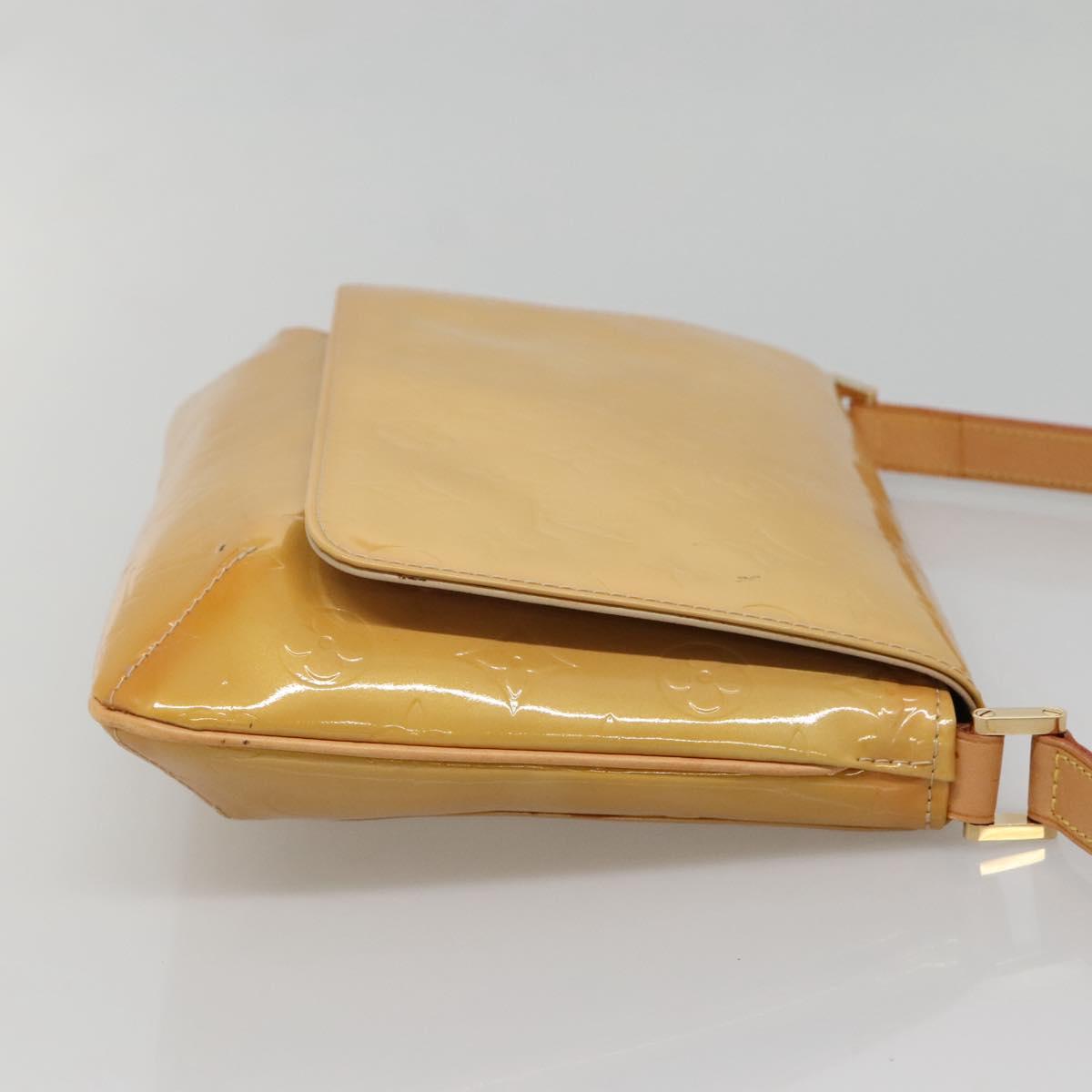 LOUIS VUITTON Monogram Vernis Thompson Street Bag Beige M91301 LV Auth ep10819