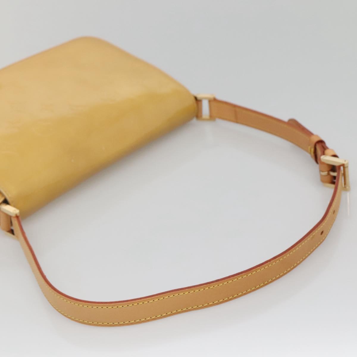 LOUIS VUITTON Monogram Vernis Thompson Street Bag Beige M91301 LV Auth ep10819