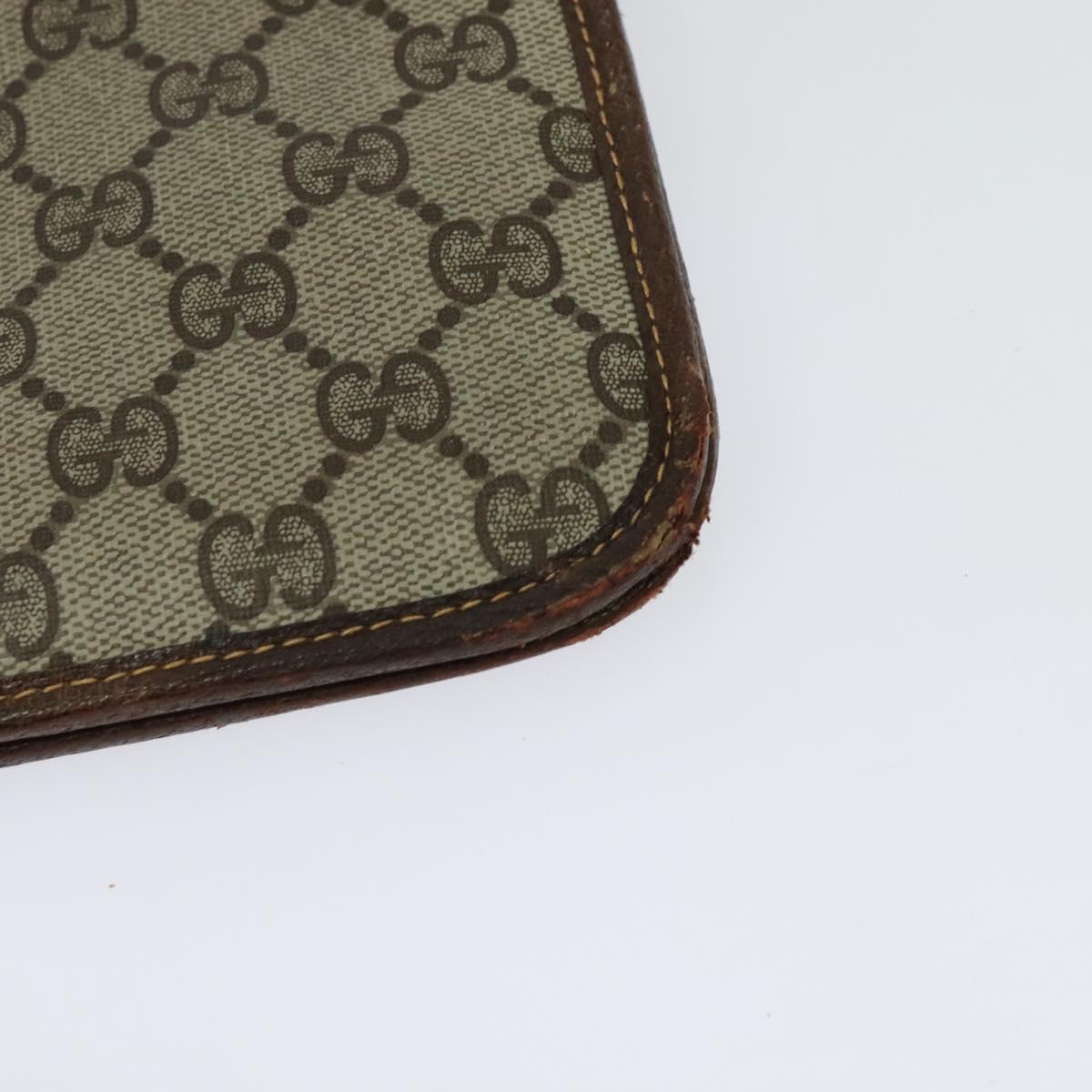 GUCCI GG Supreme Shoulder Bag PVC Beige Gold 004 904 0671 Auth ep10822