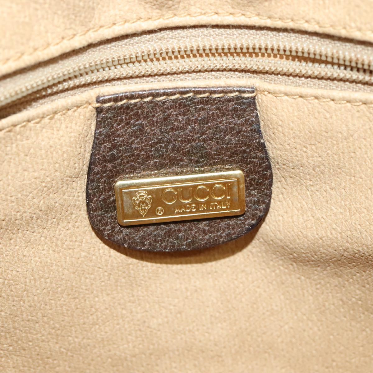 GUCCI GG Supreme Shoulder Bag PVC Beige Gold 004 904 0671 Auth ep10822