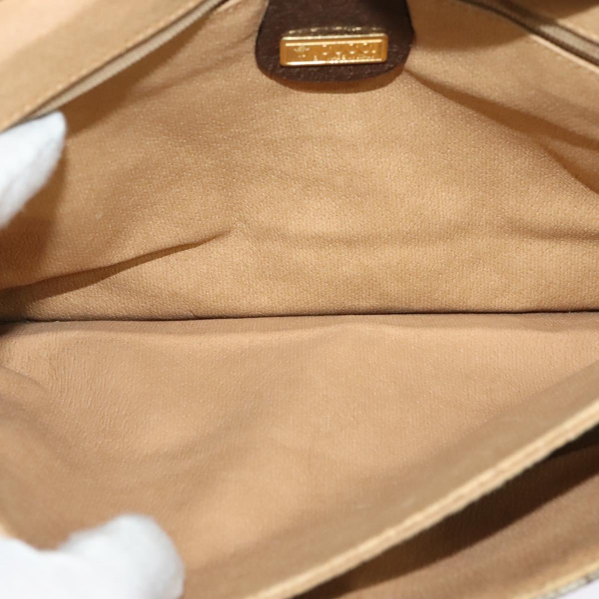 GUCCI GG Supreme Shoulder Bag PVC Beige Gold 004 904 0671 Auth ep10822