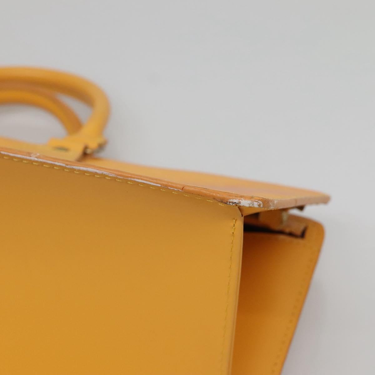 LOUIS VUITTON Epi Sac Triangle Hand Bag Yellow M52099 LV Auth ep10828