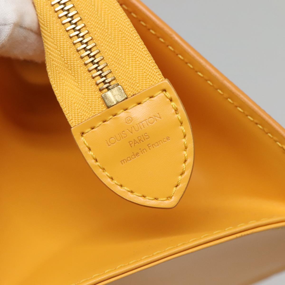 LOUIS VUITTON Epi Sac Triangle Hand Bag Yellow M52099 LV Auth ep10828