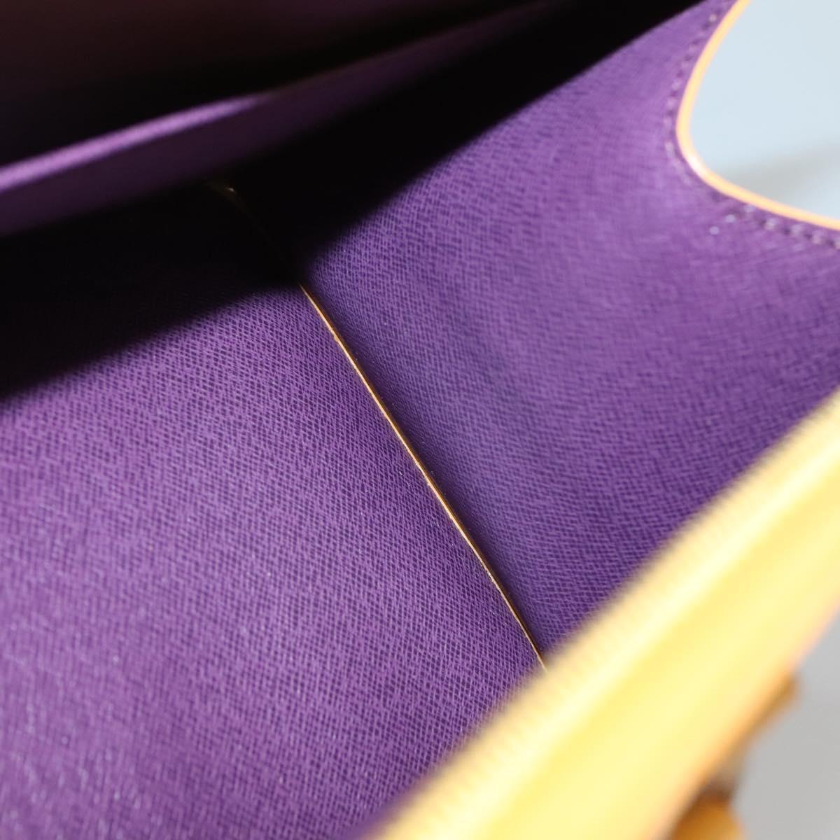 LOUIS VUITTON Epi Sac Triangle Hand Bag Yellow M52099 LV Auth ep10828