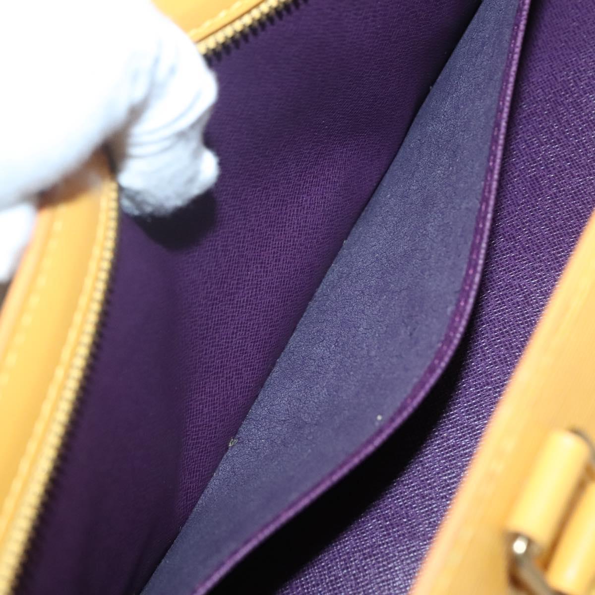 LOUIS VUITTON Epi Sac Triangle Hand Bag Yellow M52099 LV Auth ep10828