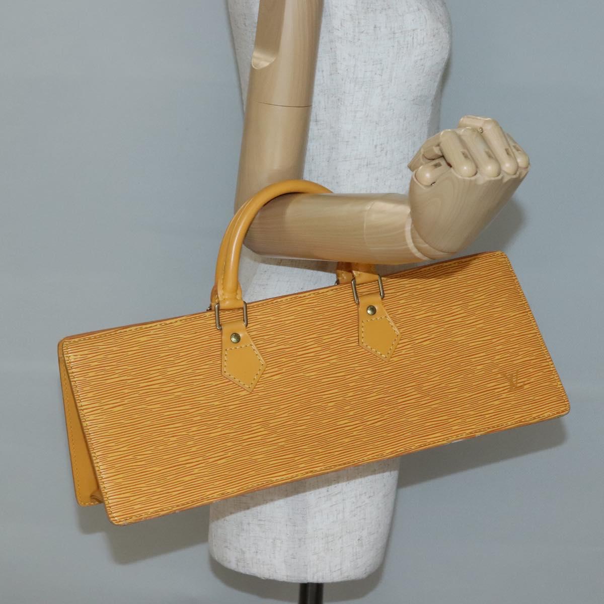 LOUIS VUITTON Epi Sac Triangle Hand Bag Yellow M52099 LV Auth ep10828