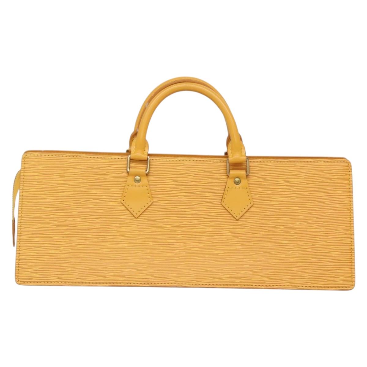 LOUIS VUITTON Epi Sac Triangle Hand Bag Yellow M52099 LV Auth ep10828