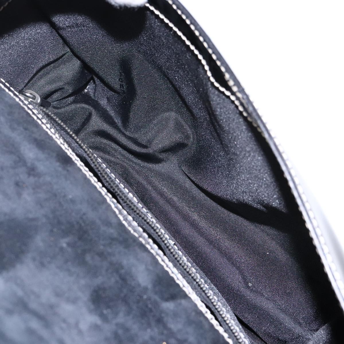 FENDI Mamma Baguette Shoulder Bag Enamel Black Auth ep10832