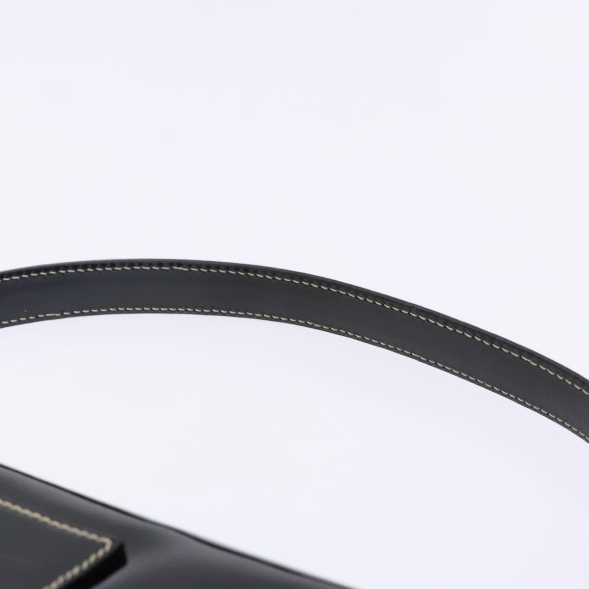 FENDI Mamma Baguette Shoulder Bag Enamel Black Auth ep10832