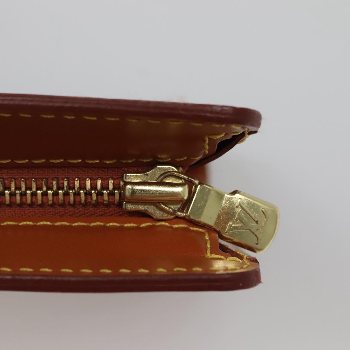 LOUIS VUITTON Epi Pochette Homme Bag Brown Zipangu Gold M52528 LV Auth ep10838
