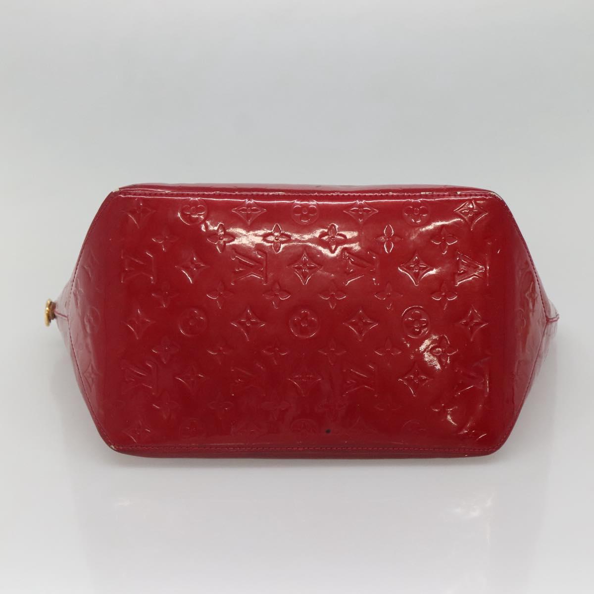 LOUIS VUITTON Vernis Bellview GM Hand Bag Pomme D'amour M93587 LV Auth ep10843