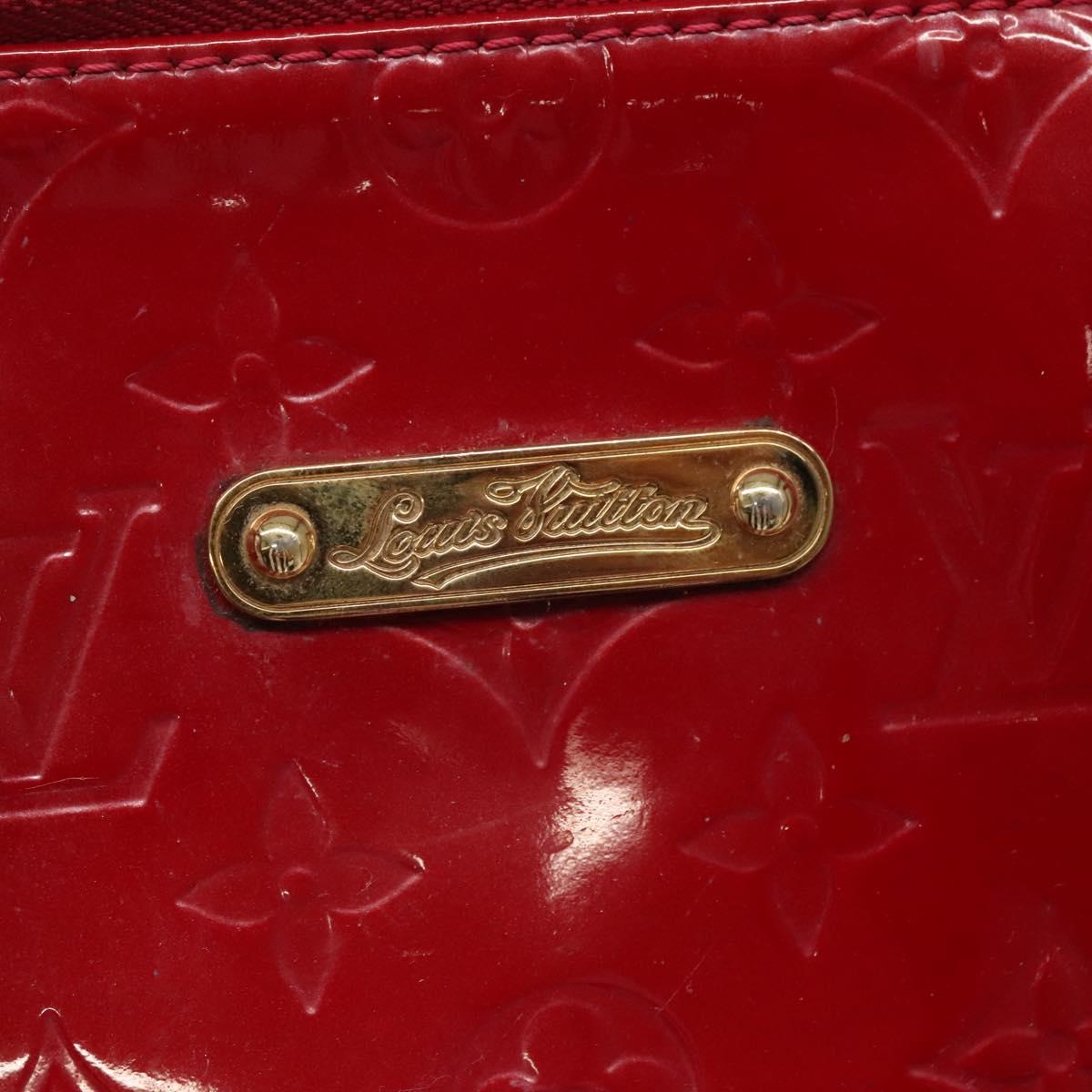 LOUIS VUITTON Vernis Bellview GM Hand Bag Pomme D'amour M93587 LV Auth ep10843