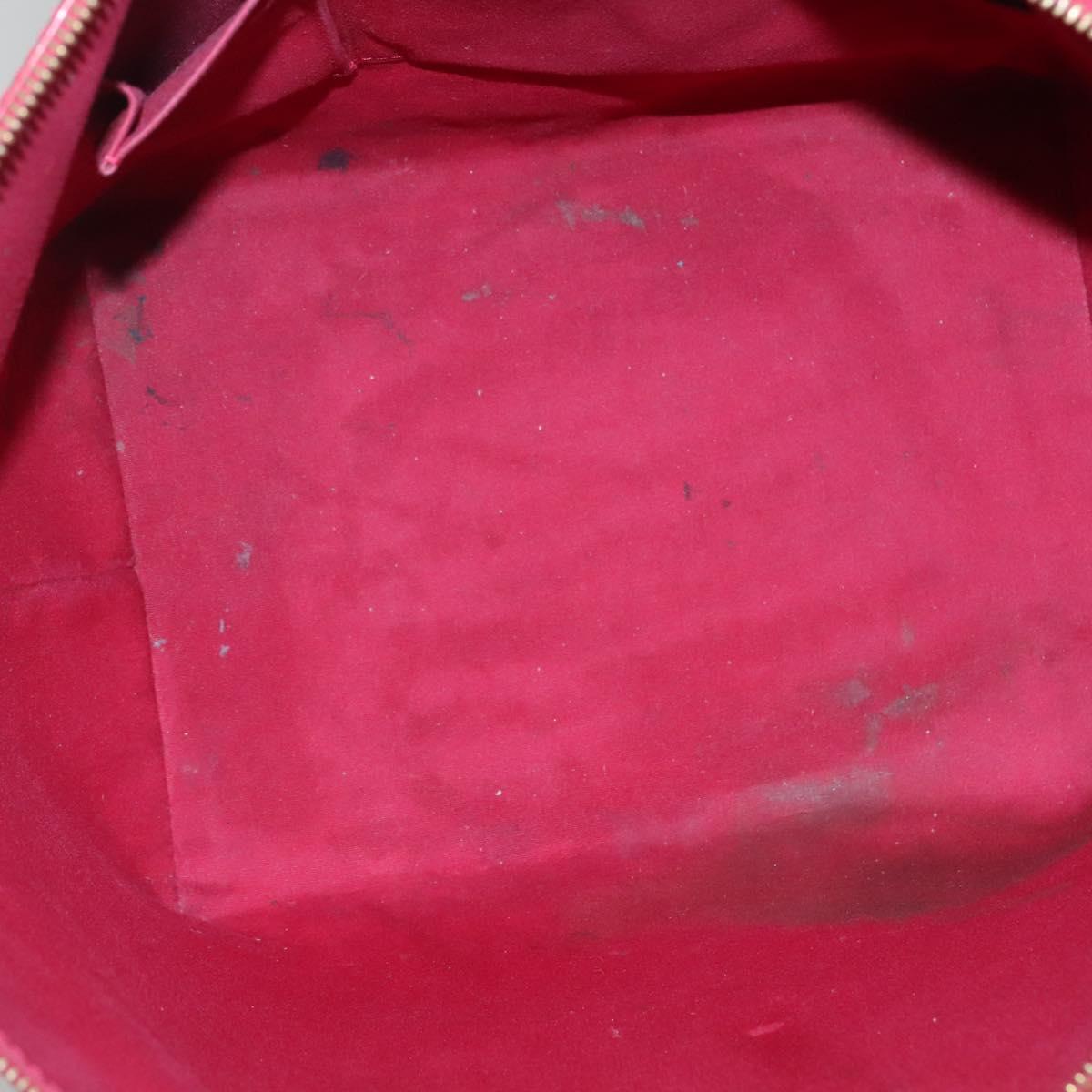 LOUIS VUITTON Vernis Bellview GM Hand Bag Pomme D'amour M93587 LV Auth ep10843