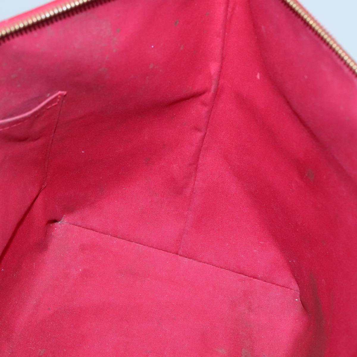 LOUIS VUITTON Vernis Bellview GM Hand Bag Pomme D'amour M93587 LV Auth ep10843