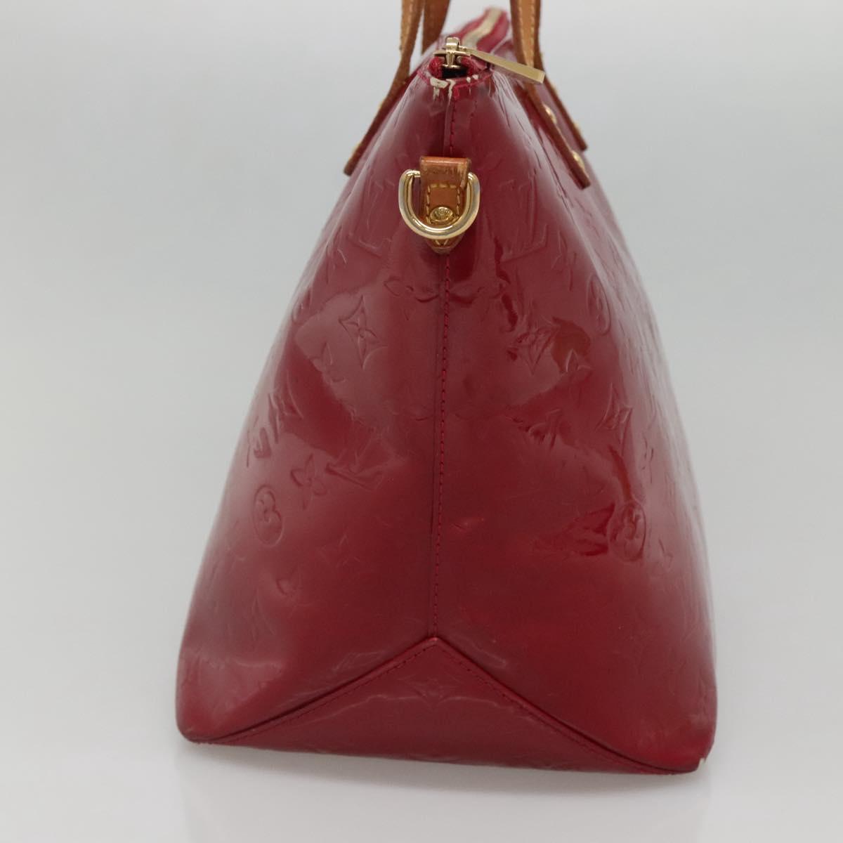 LOUIS VUITTON Vernis Bellview GM Hand Bag Pomme D'amour M93587 LV Auth ep10843