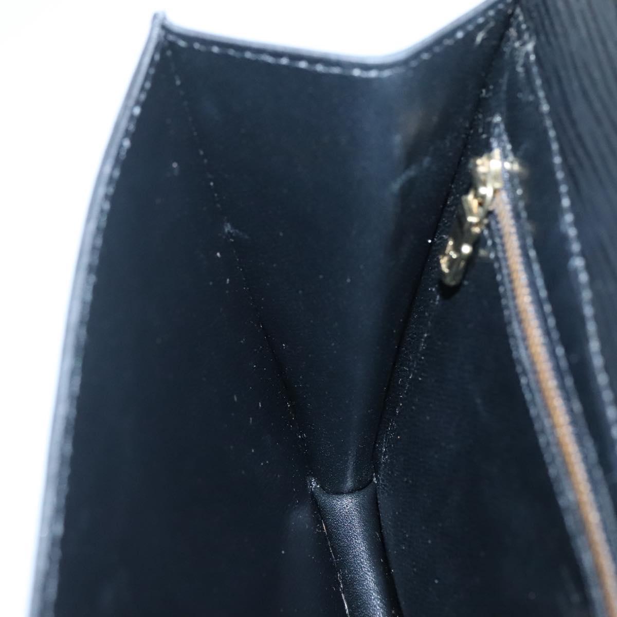 LOUIS VUITTON Epi Montaigne 23 Clutch Bag Black M52662 LV Auth ep10851