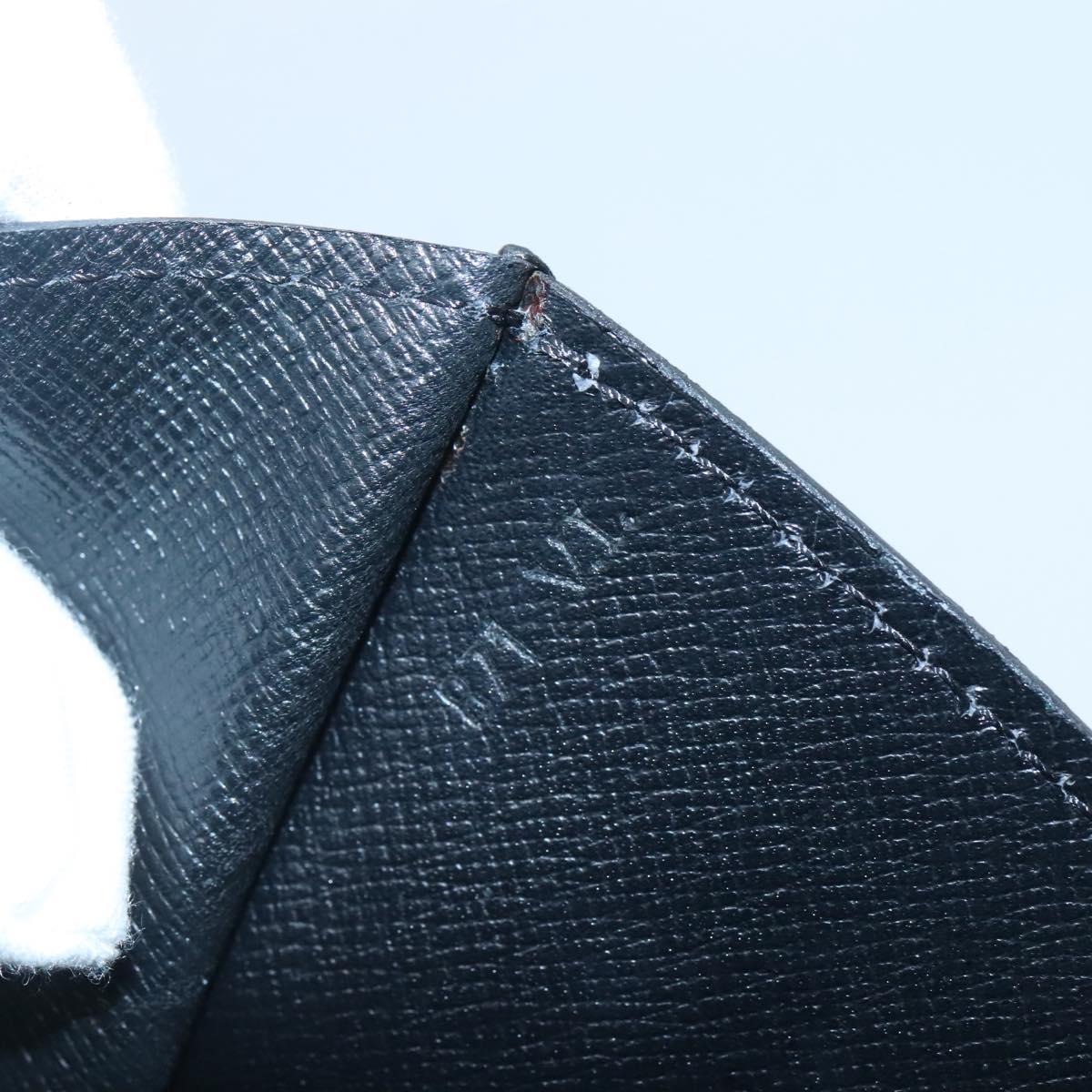 LOUIS VUITTON Epi Montaigne 23 Clutch Bag Black M52662 LV Auth ep10851