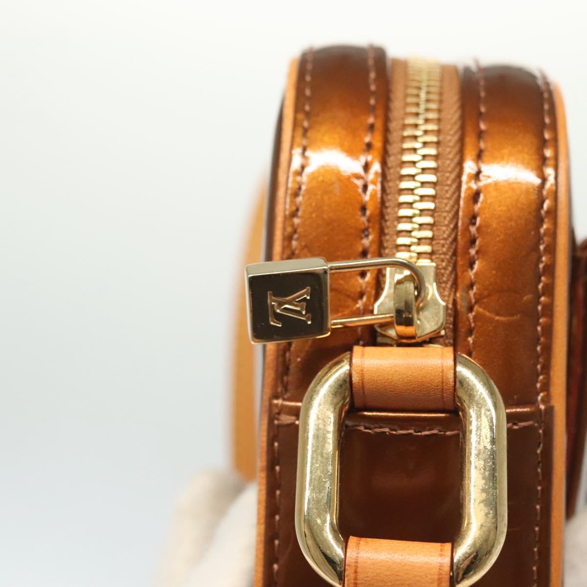 LOUIS VUITTON Monogram Vernis Christy MM Shoulder Bag Bronze M91109 Auth ep10864
