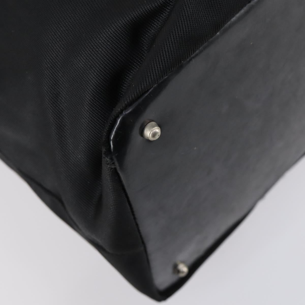 GUCCI Bamboo Tote Bag Nylon Black Silver 002 2052 0412 5 Auth ep10866