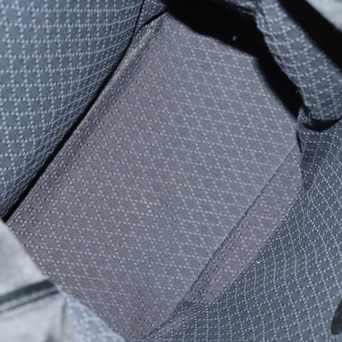 GUCCI Bamboo Tote Bag Nylon Black Silver 002 2052 0412 5 Auth ep10866