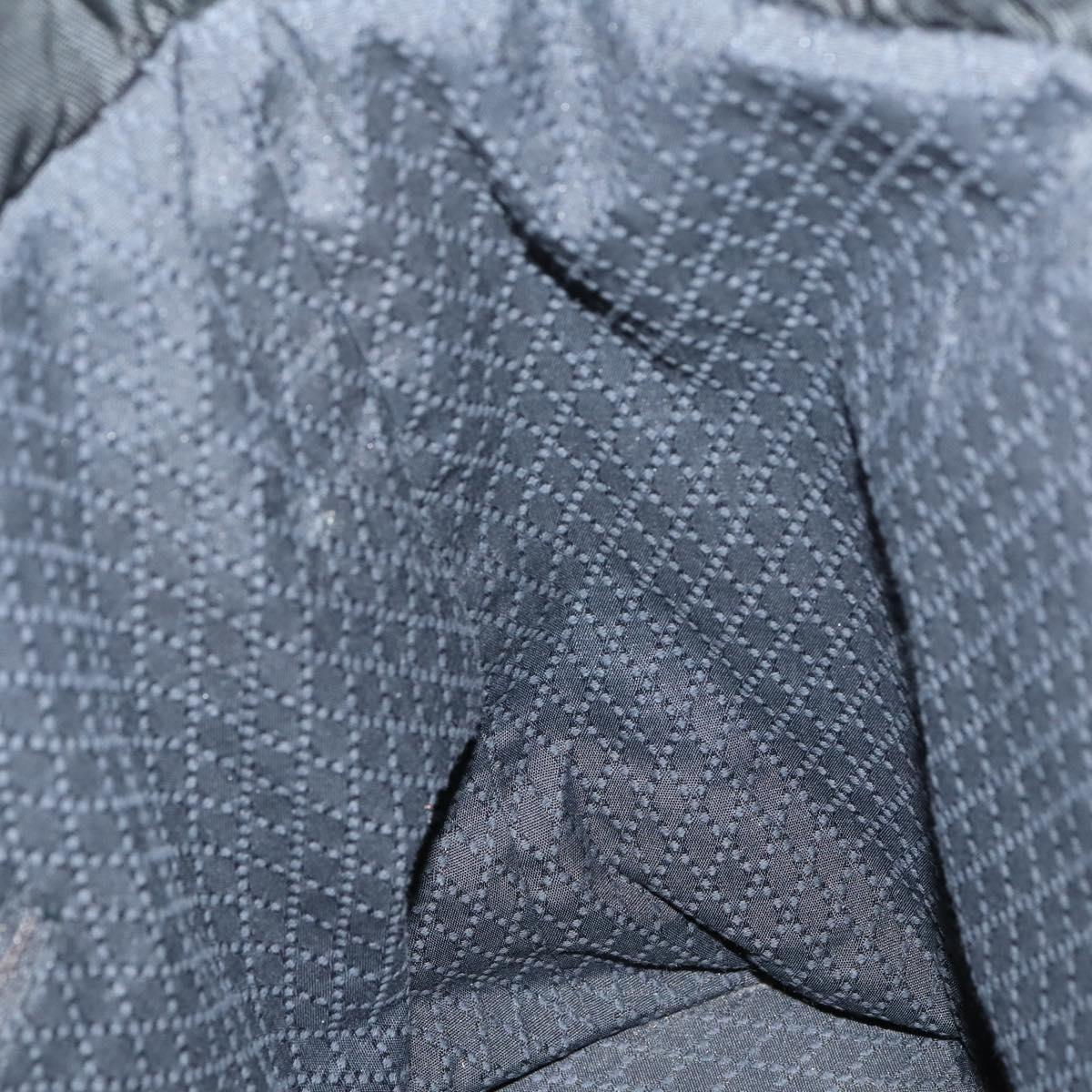 GUCCI Bamboo Tote Bag Nylon Black Silver 002 2052 0412 5 Auth ep10866