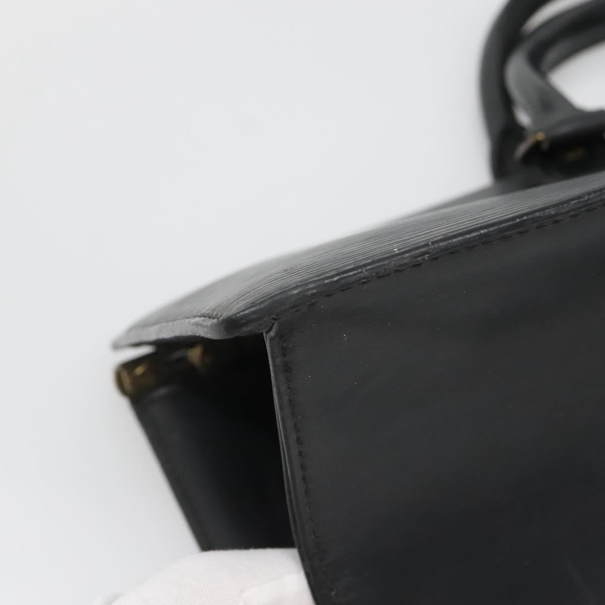 LOUIS VUITTON Epi Sac Triangle Hand Bag Black M52092 LV Auth ep10871