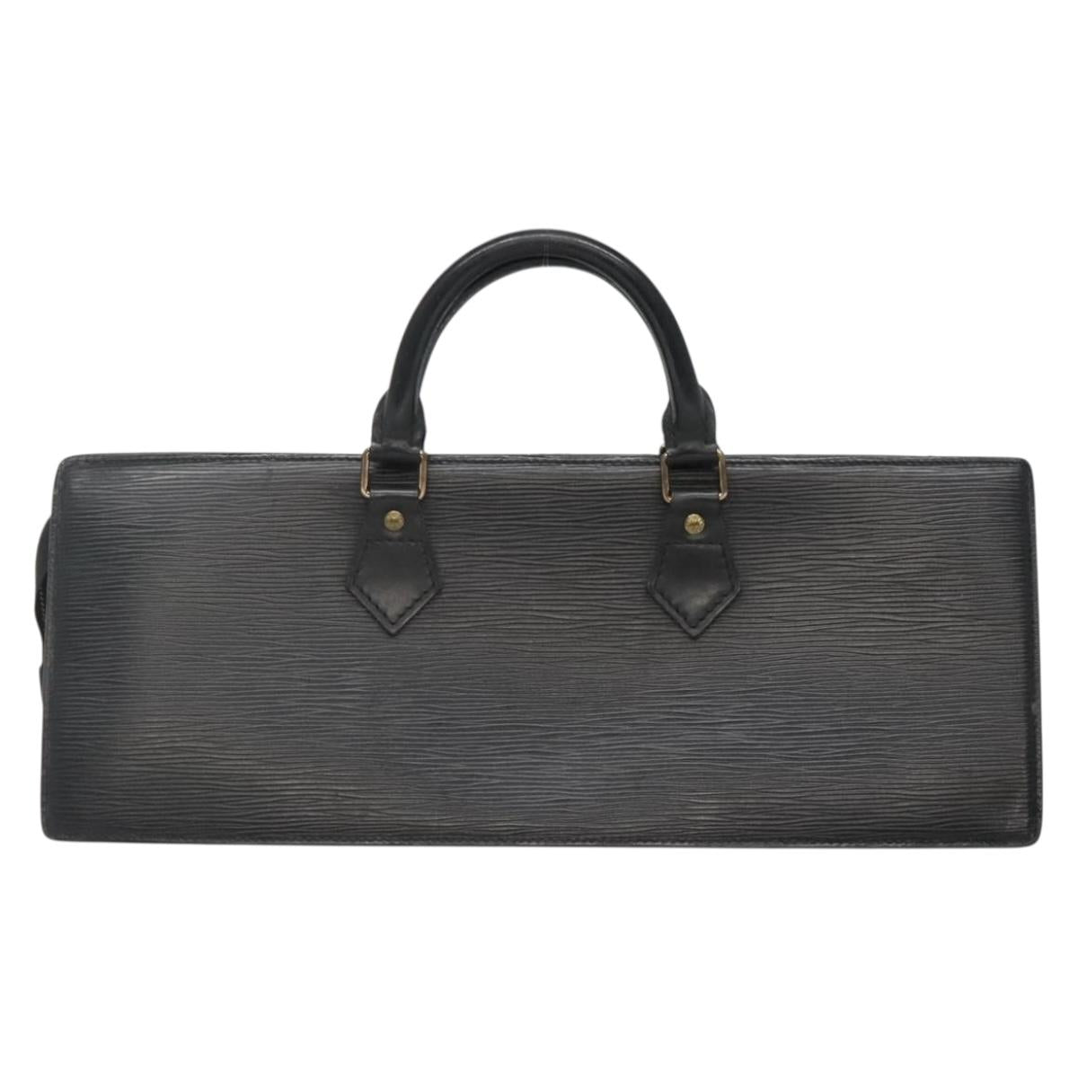 LOUIS VUITTON Epi Sac Triangle Hand Bag Black M52092 LV Auth ep10871