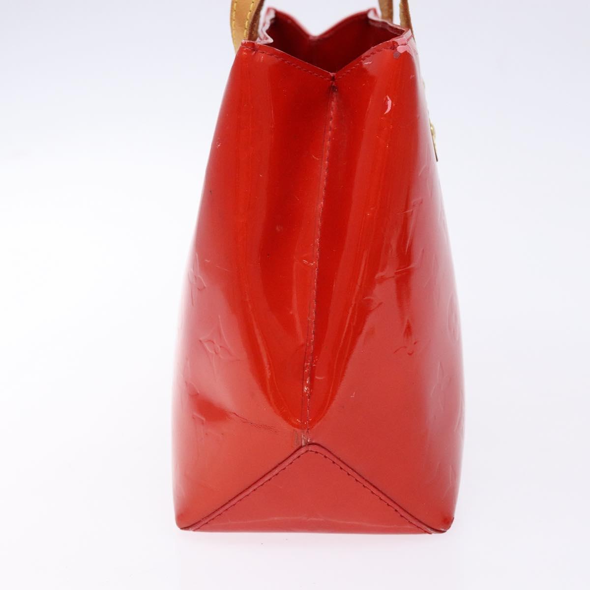 LOUIS VUITTON Monogram Vernis Reade PM Hand Bag Red Rouge M91088 LV Auth ep10876