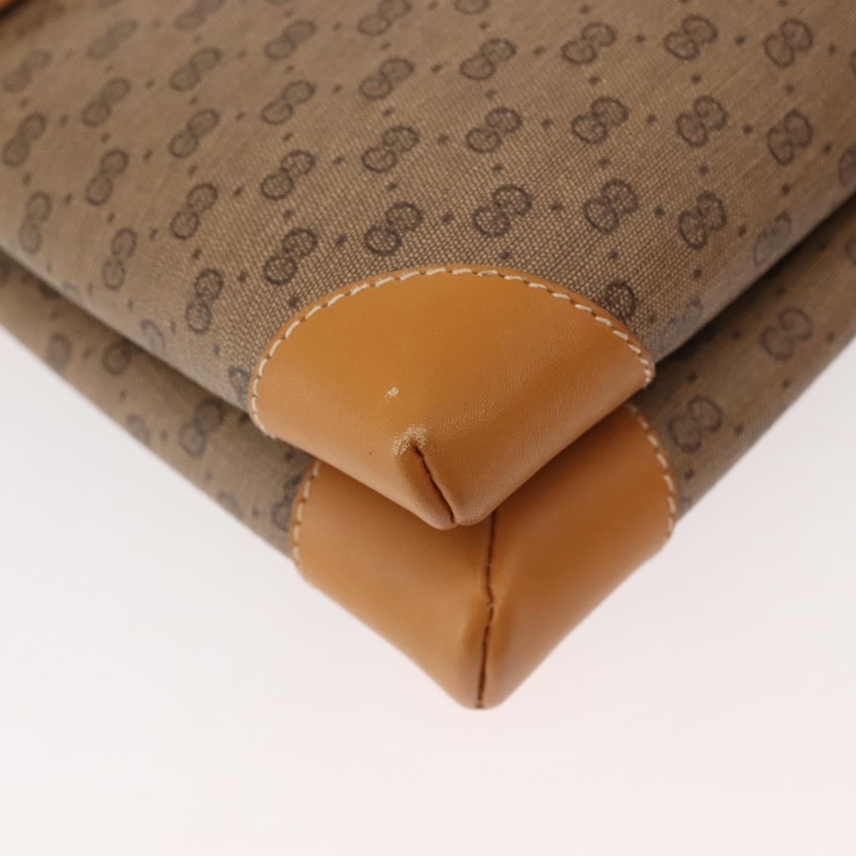 GUCCI Micro GG Supreme Shoulder Bag PVC Beige Gold 007 92 5548 Auth ep10883