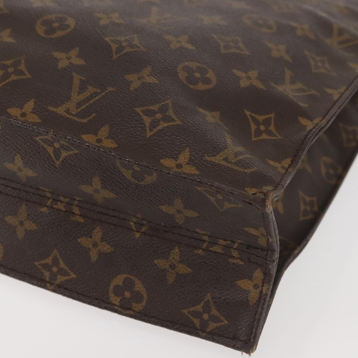 LOUIS VUITTON Monogram Sac Plat Hand Bag M51140 LV Auth ep10914